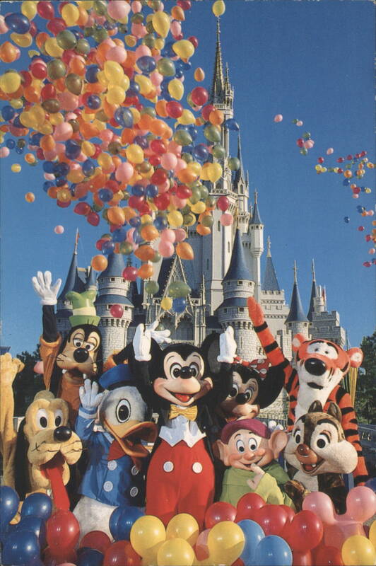 Mickey Mouse & Friends, Balloons, Cinderella Castle