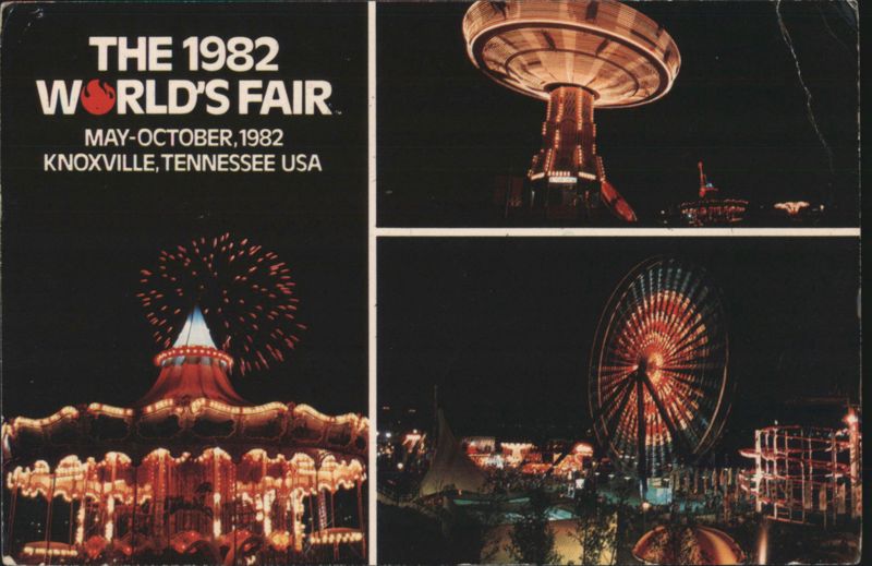 1982 World's Fair Knoxville TN Night Views Rides Fireworks Tennessee