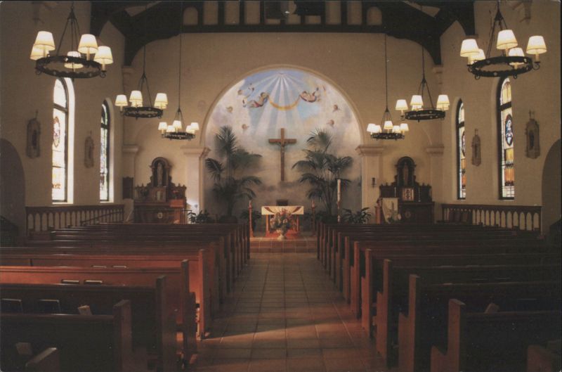 Immaculate Conception Church Interior, Old Town San Diego California