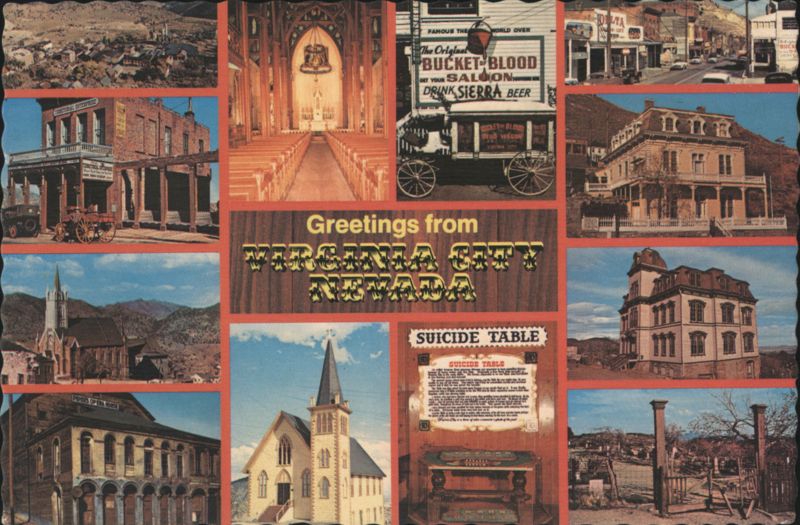 Greetings from Virginia City Nevada Multi-View Landmarks