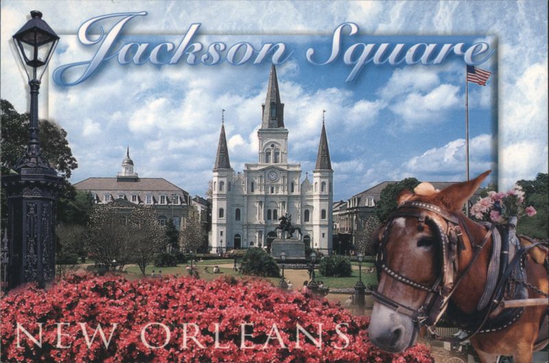Jackson Square, St. Louis Cathedral, New Orleans Louisiana