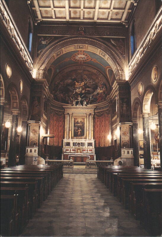 Catholic Cathedral of St. Denys Interior, Athens, Greece