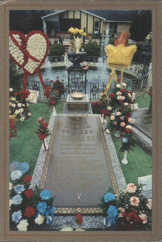 Elvis Presley Grave, Meditation Garden, Graceland, Memphis Tennessee