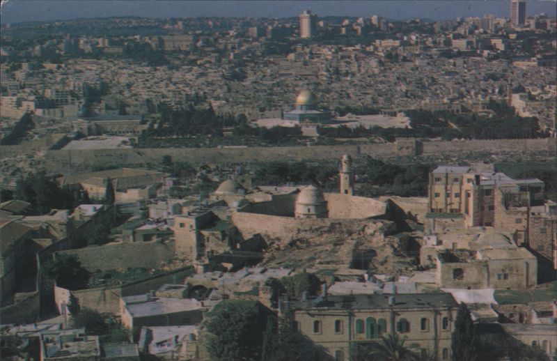 Jerusalem Old City View from Mount of Olives Israel
