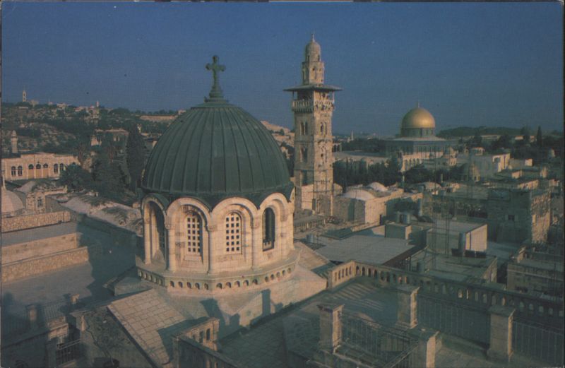 Jerusalem, Chapel of Ecco Homo with Dome of the Rock Israel