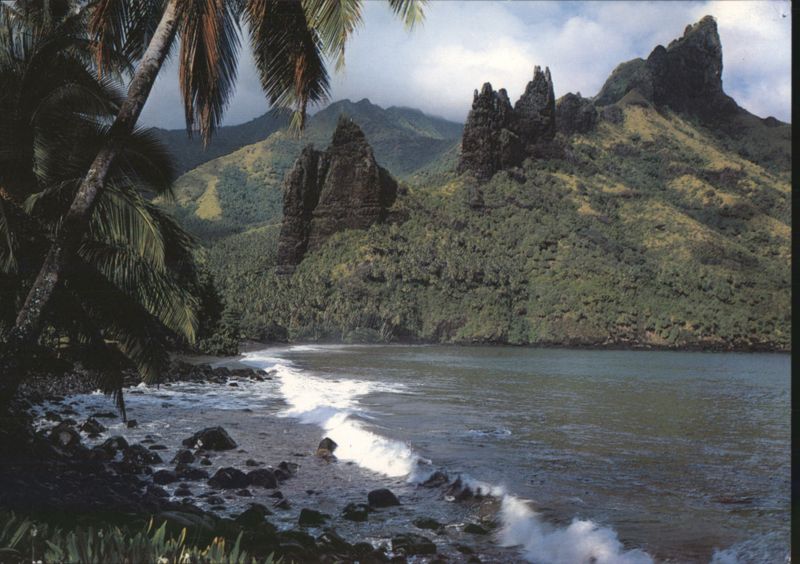 Hatiheu Bay, Nuku Hiva, Marquesas Islands French Polynesia