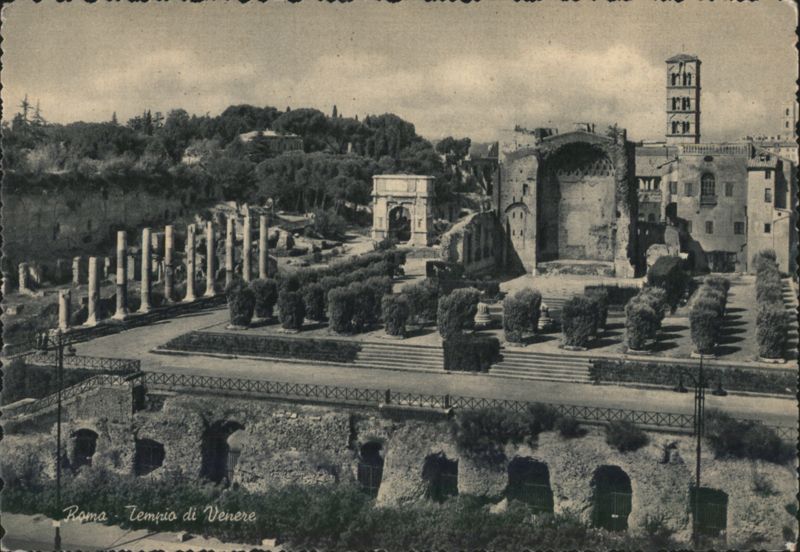 Rome - Temple of Venus and Roman Forum Ruins Italy