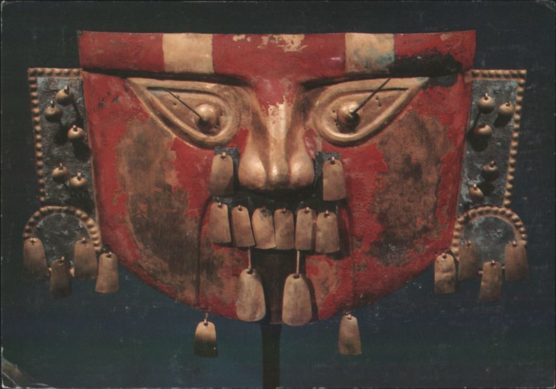 Funerary Mask, Gold, Lambayeque, Peru Sculpture & Carving