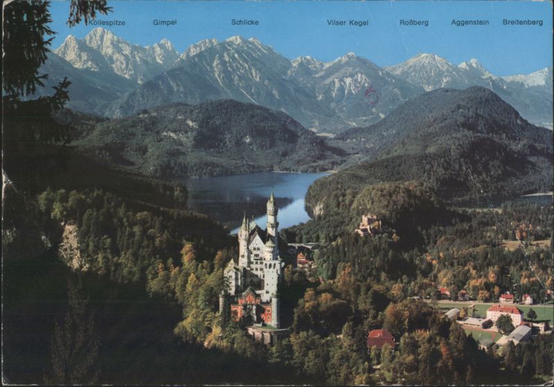 Neuschwanstein & Hohenschwangau Castles, Alpsee, Alps Germany