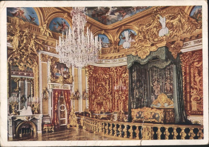 Schloß Herrenchiemsee Guest Bedroom, Gilded Interior Germany
