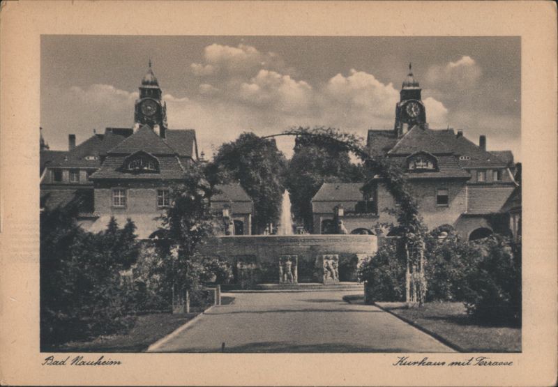 Bad Nauheim Kurhaus, Fountain & Terraces Germany