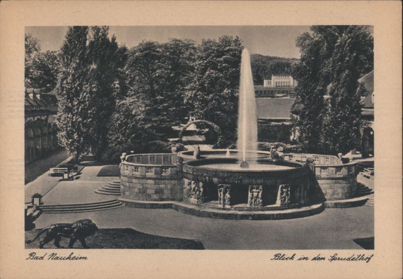 Bad Nauheim Sprudelhof Fountain View Germany Erny Limpert