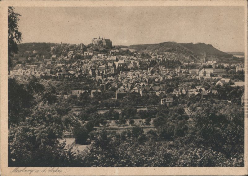 Marburg an der Lahn Castle Town View Germany