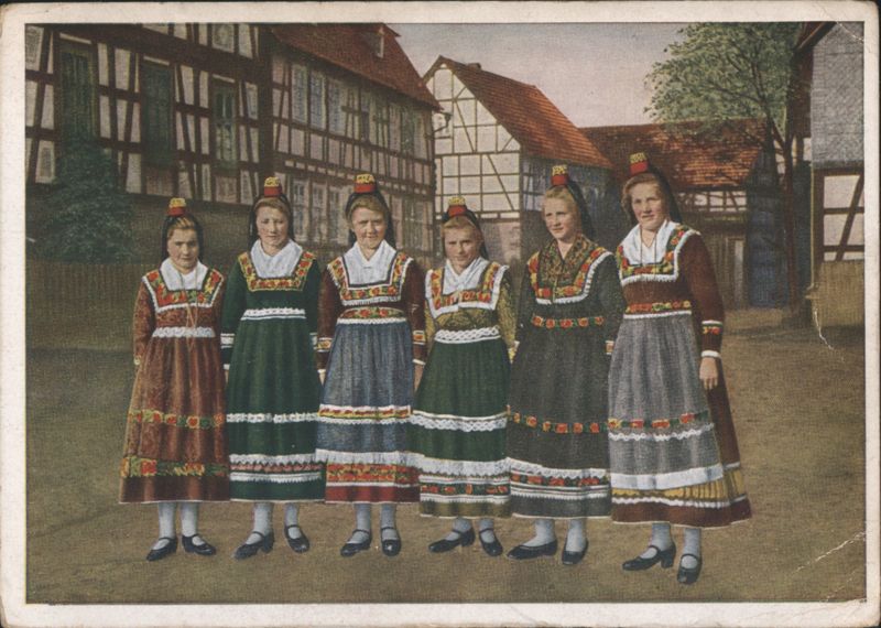 Hessian Girls in Traditional Costumes
