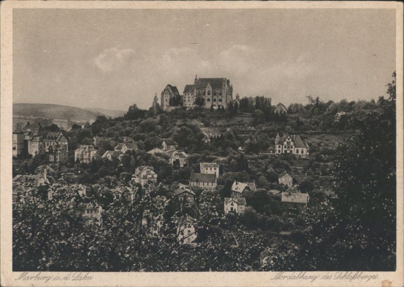 Marburg an der Lahn, Nordhang des Schlossbergs Germany