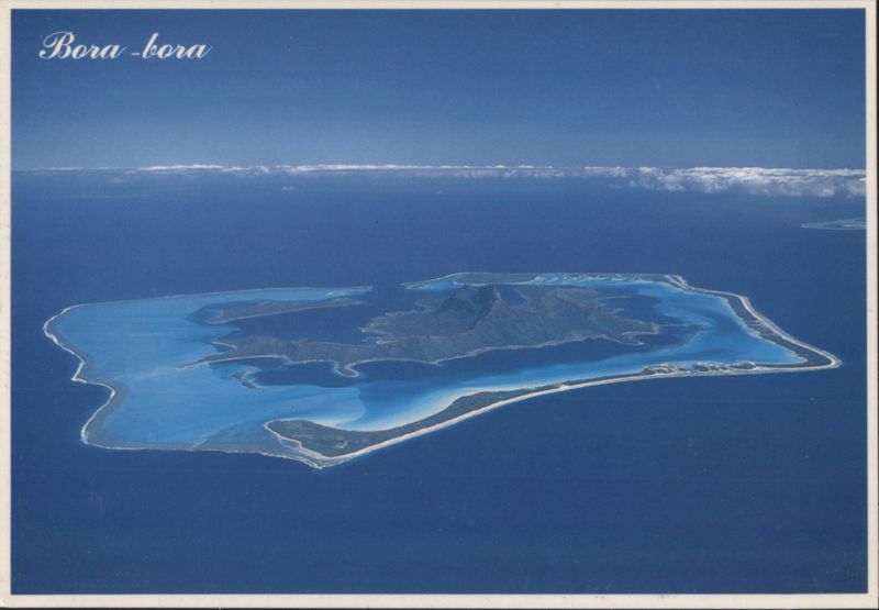 Bora-Bora Aerial View, Maupiti & Tupai Islands French Polynesia