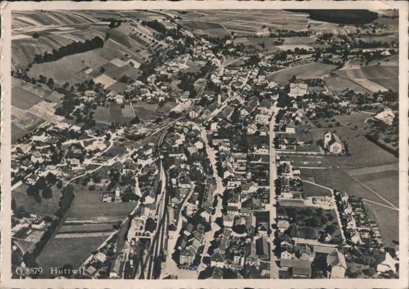 Aerial View of Huttwil Switzerland
