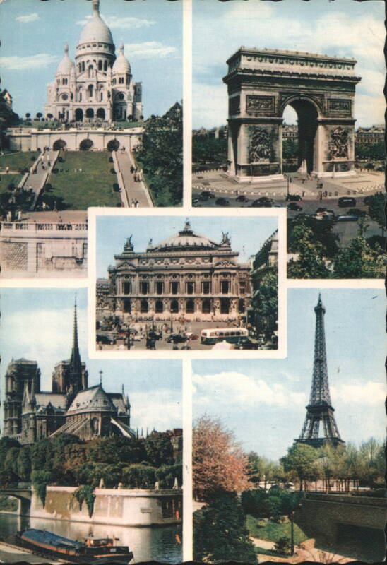 Paris Landmarks: Sacré-Cœur, Arc de Triomphe, Opéra, Notre-Dame, Eiffel Tower France