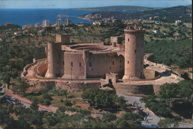Bellver Castle Aerial View, Palma, Mallorca Spain