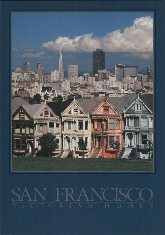 San Francisco Victorian Homes & Skyline California
