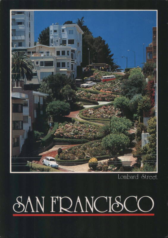 Lombard Street Crookedest Street in the World San Francisco California