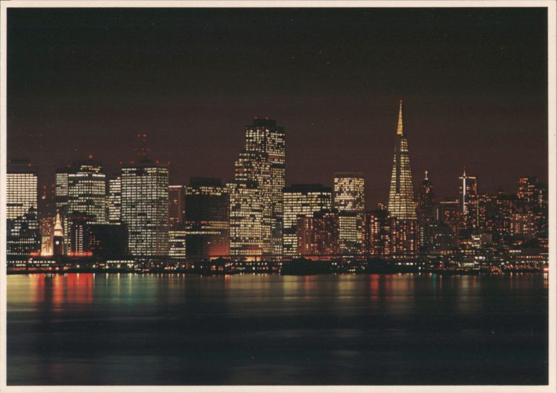 San Francisco Skyline at Night from Treasure Island California