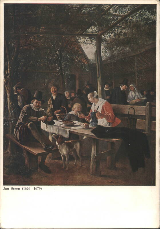 Jan Steen: The Garden of the Inn Art