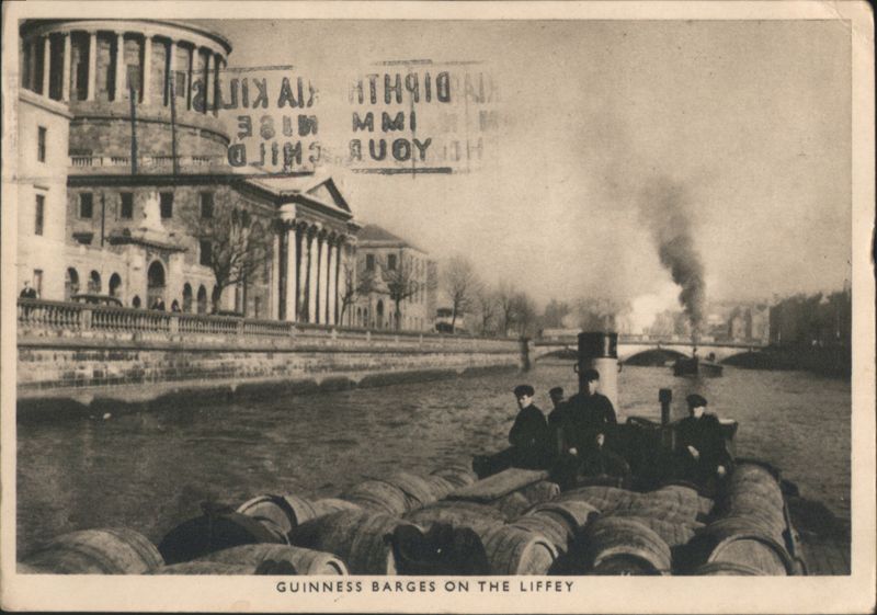 Guinness Barges on the Liffey, Dublin Ireland
