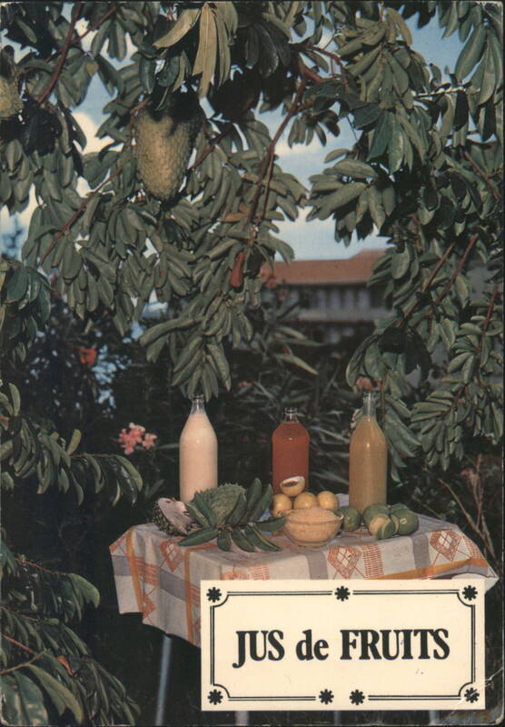 JUS de FRUITS, Soursop Tree & Fruit Table, Martinique