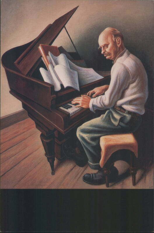 Thomas Hart Benton - Portrait of Carl Ruggles Composers