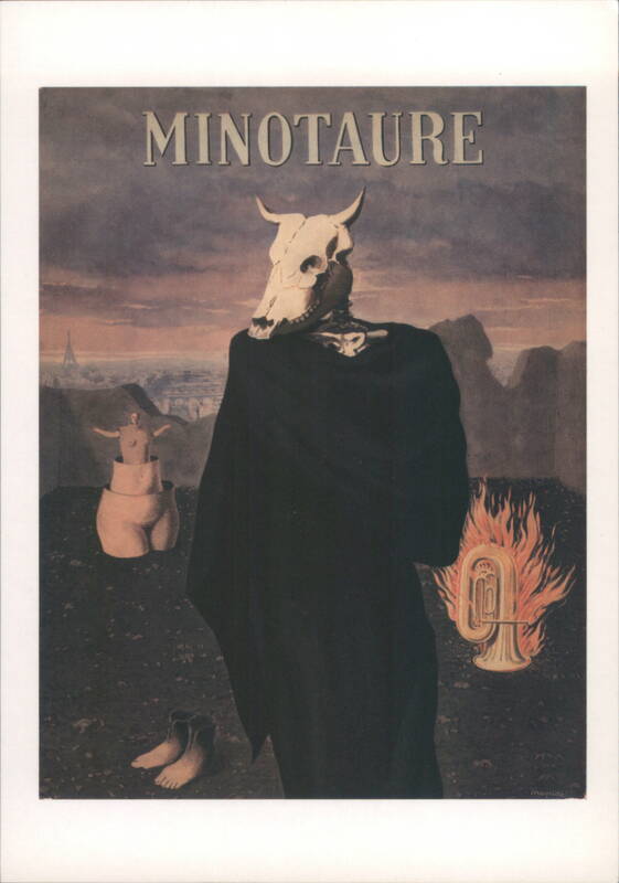 MINOTAURE Cover, René Magritte Surrealist Painting