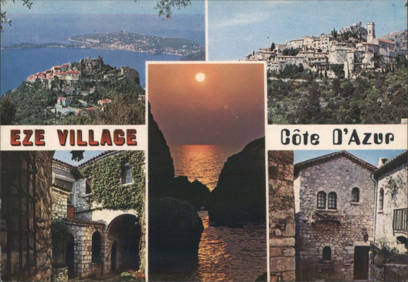 Eze Village, Cap Ferrat, Côte d'Azur Panorama & Sunset France