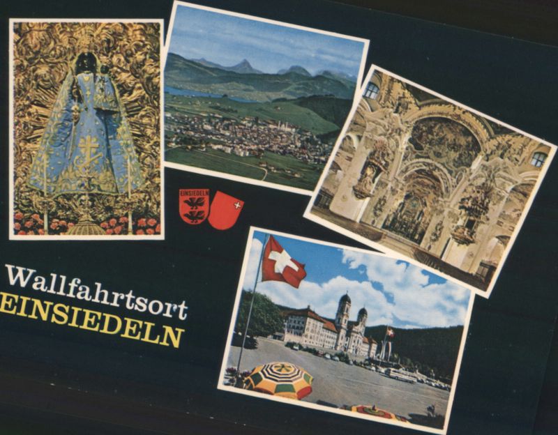 Wallfahrtsort Einsiedeln Abbey & Town Views Switzerland