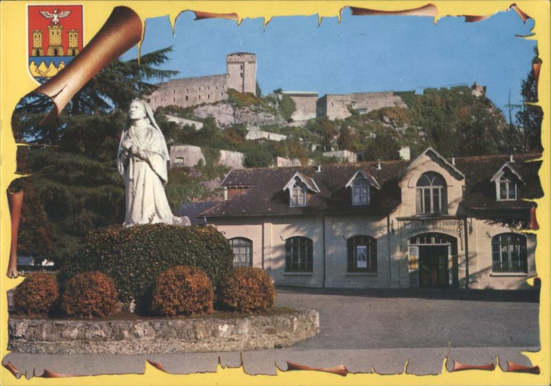 Lourdes: Ste-Bernadette Statue, N.-D. Museum, Château-Fort France