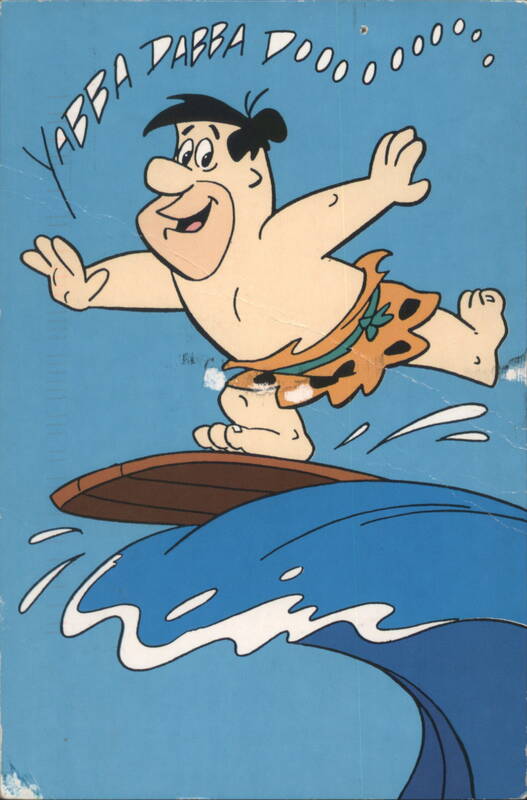 Fred Flintstone Surfing YABBA DABBA DOOOO Antonson / Blakeley