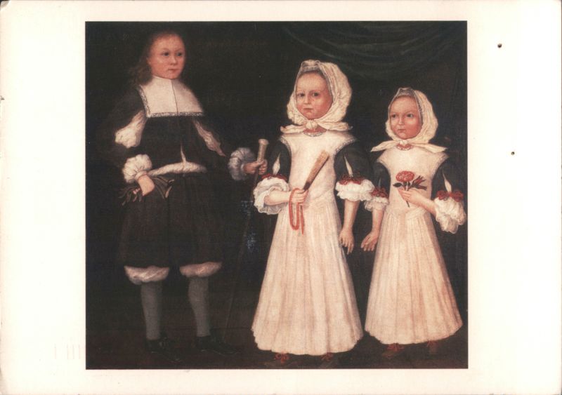Freake-Gibbs Limner: David, Joanna, & Abigail Mason, 1670
