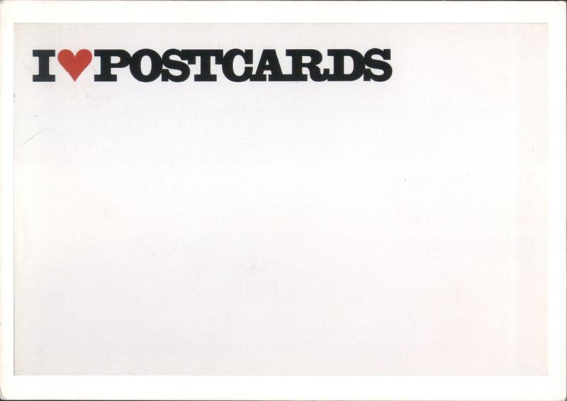 I ❤️ POSTCARDS Experimental Jetset Modern