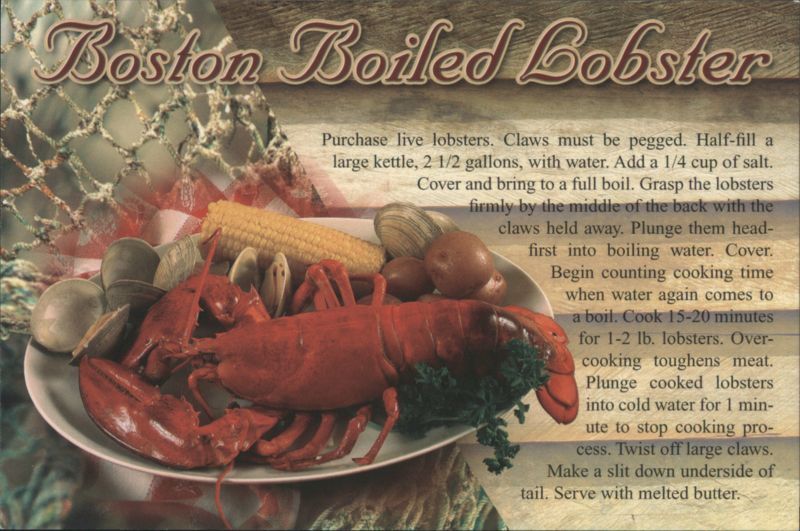 Boston Boiled Lobster Recipe Massachusetts Buddy Moffet