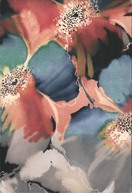 Watercolor Poppy Abstract by Helen Daltry Modern
