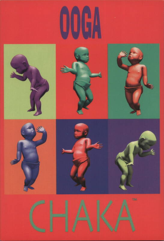 OOGA CHAKA Six Stylized Babies Figures Pop Art