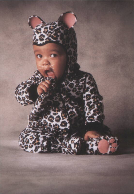 Baby in Leopard Costume with Whiskers TOM ARMA Babies