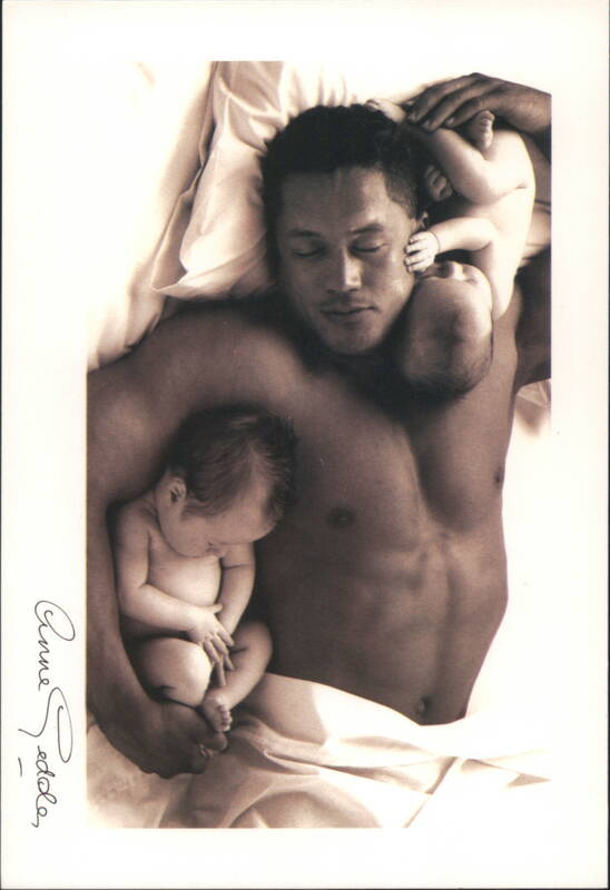 Man with Two Babies, Anne Geddes Multiple Babies