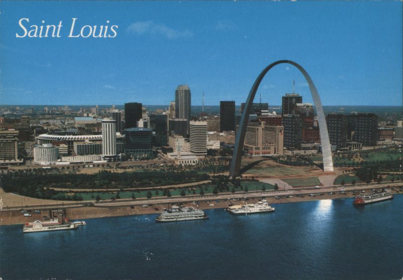 Saint Louis Gateway Arch, Riverfront, Busch Stadium St. Louis Missouri