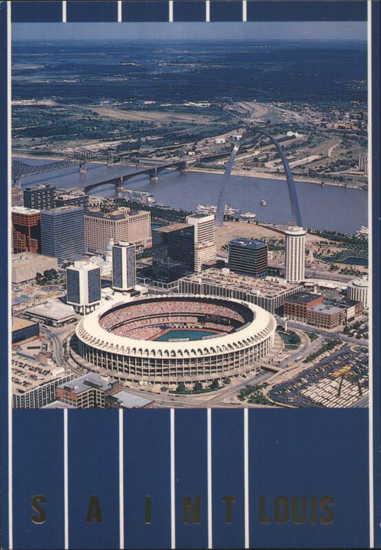 Busch Stadium, Gateway Arch, St. Louis Skyline Missouri