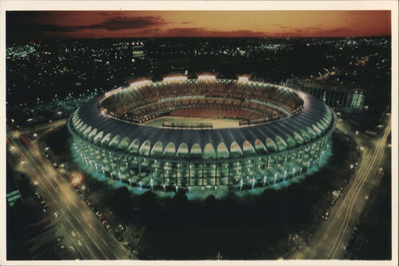 Busch Memorial Stadium, St. Louis, MO - Illuminated at Dusk Missouri