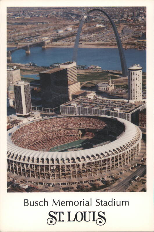 Busch Memorial Stadium, Gateway Arch, St. Louis Missouri
