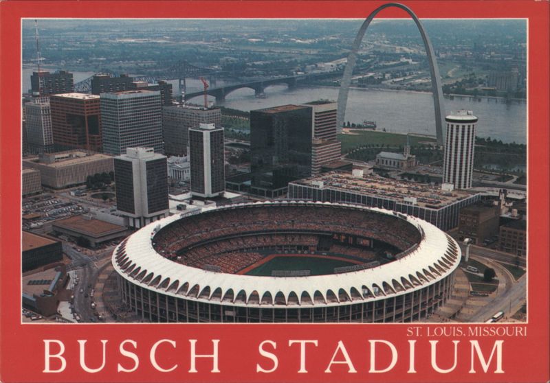 Busch Stadium, Gateway Arch & St. Louis Skyline Missouri