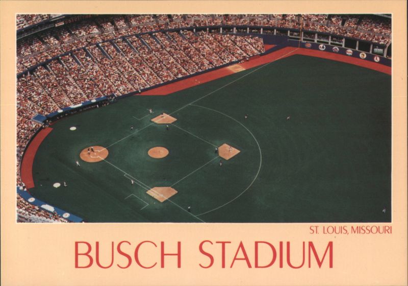 Busch Stadium - Aerial View Baseball Game St. Louis Missouri