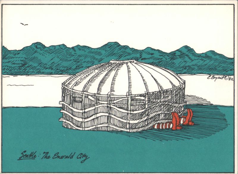 Seattle Emerald City Kingdome Ruby Slippers C. Bryant Washington