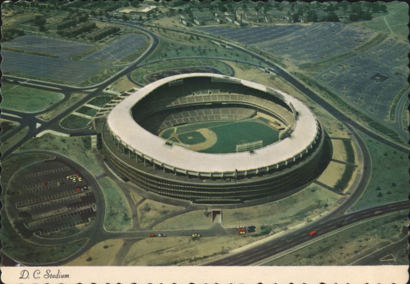 D. C. Stadium Aerial View, Home of Redskins & Senators Washington District of Columbia